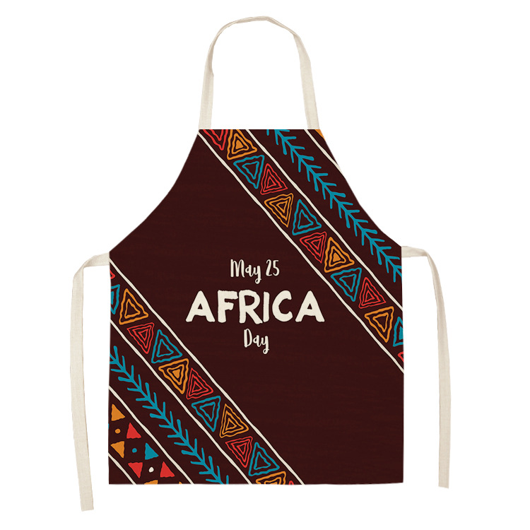 Title 6, Original Art Apron Foreign Trade Geometry Serie...