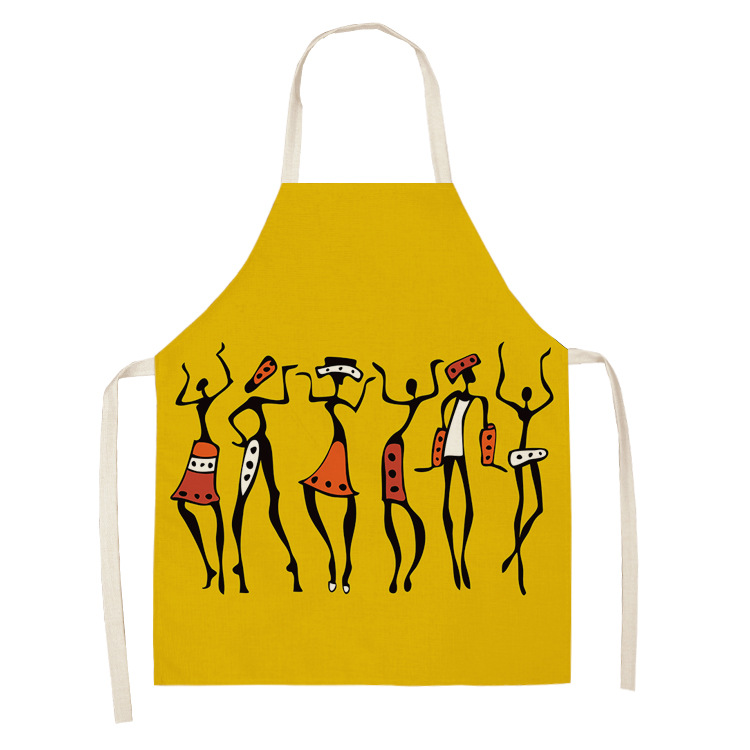 Title 11, Original Art Apron Foreign Trade Geometry Serie...