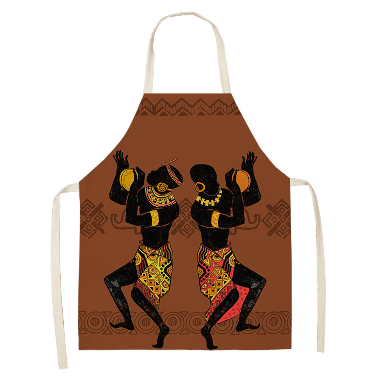 Title 13, Original Art Apron Foreign Trade Geometry Serie...