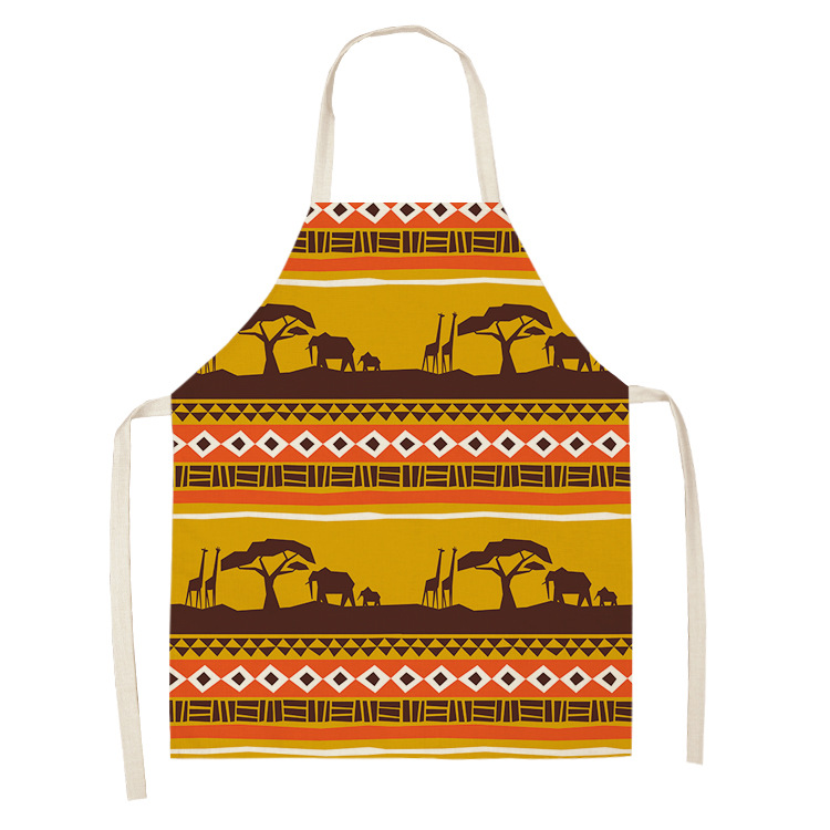 Title 12, Original Art Apron Foreign Trade Geometry Serie...