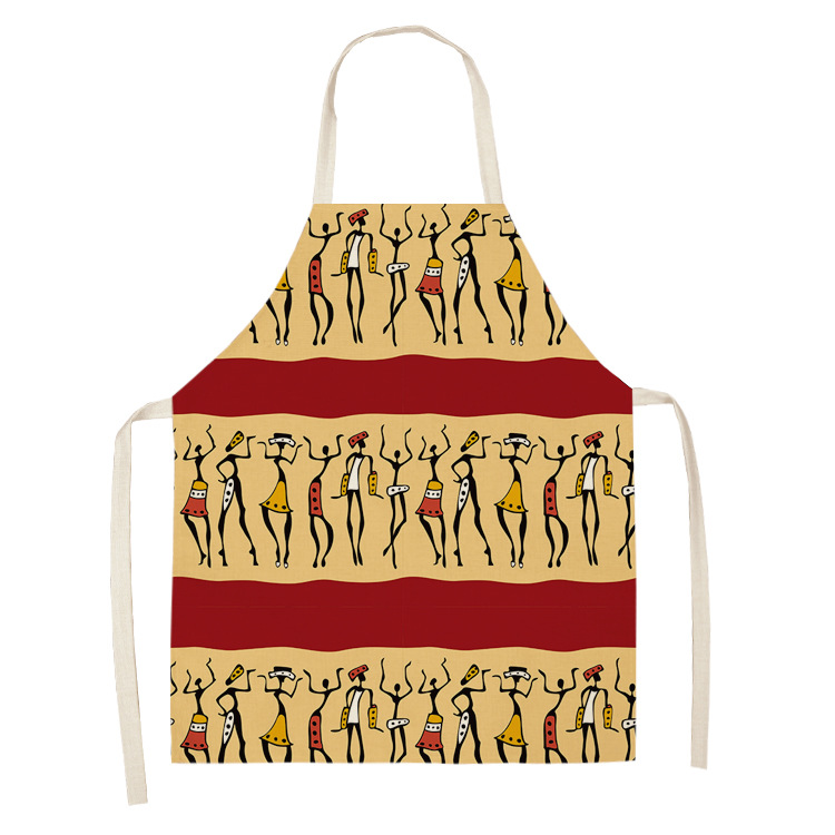 Title 18, Original Art Apron Foreign Trade Geometry Serie...