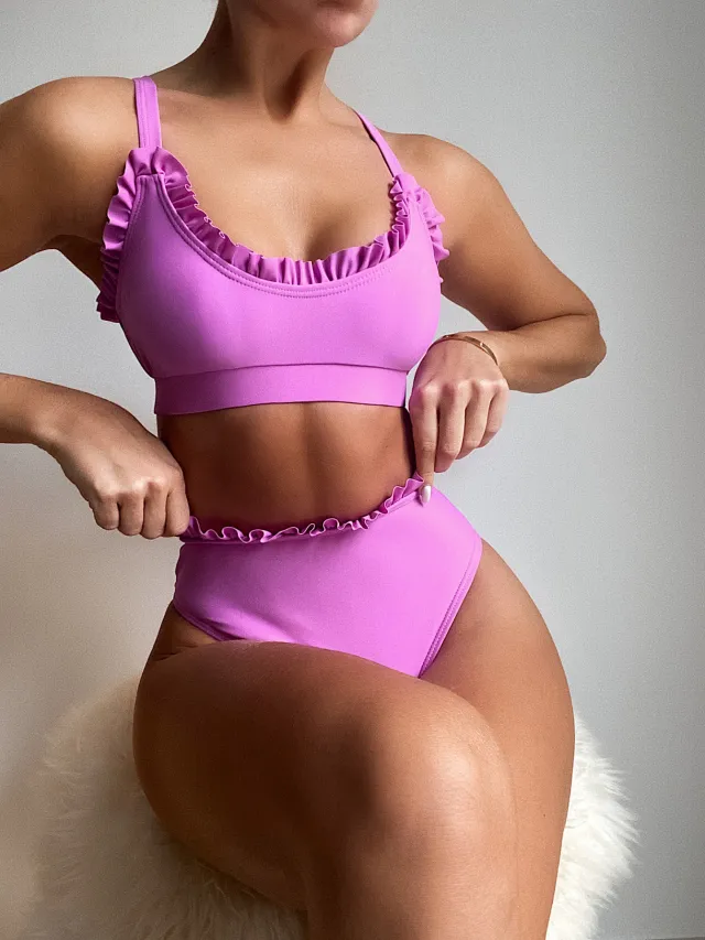 New Ladies Bikini European And American Swimwear Pink - Shop at LoveMi