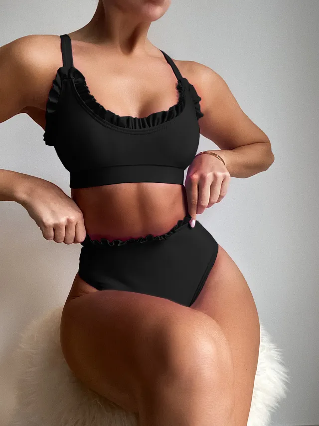 New Ladies Bikini European And American Swimwear Black - Shop at LoveMi