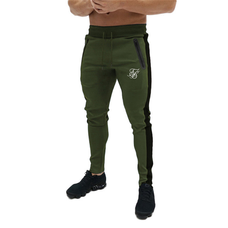 Sports And Leisure Slim Fitness Pants Men'S High Street Trousers Small Feet Beaming Trousers