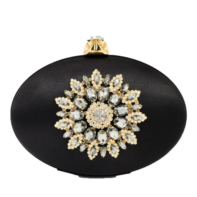 Handbag And Purse Ladies Evening Bags Wedding Party Chain Shoulder Bag Black - Shop at LoveMi