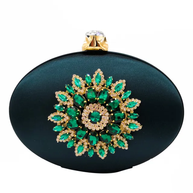 Handbag And Purse Ladies Evening Bags Wedding Party Chain Shoulder Bag Green - Shop at LoveMi