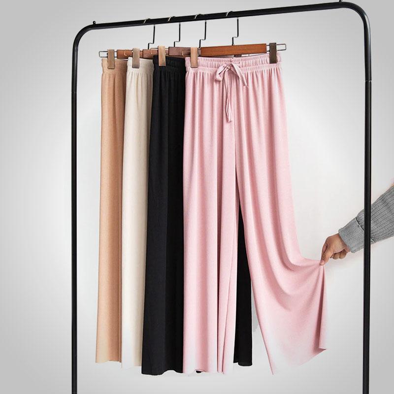 Title 2, Ice Silk Wide-leg Slimming Casual Pants Women