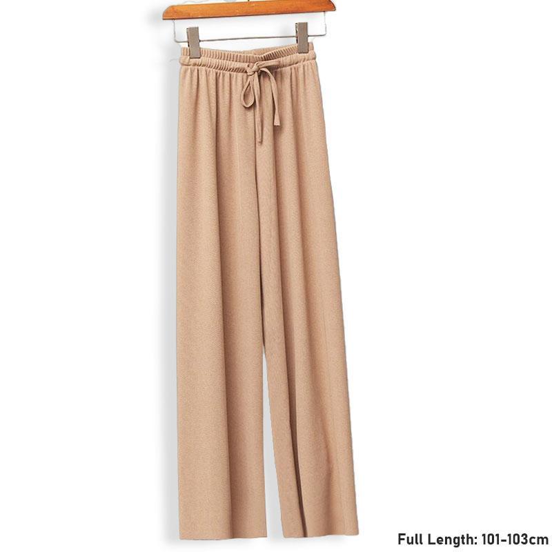 Title 6, Ice Silk Wide-leg Slimming Casual Pants Women