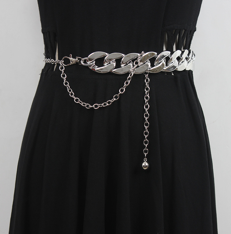 Metal Waist Chain Accessories Women's Thin Belt Chain Trousers Chain