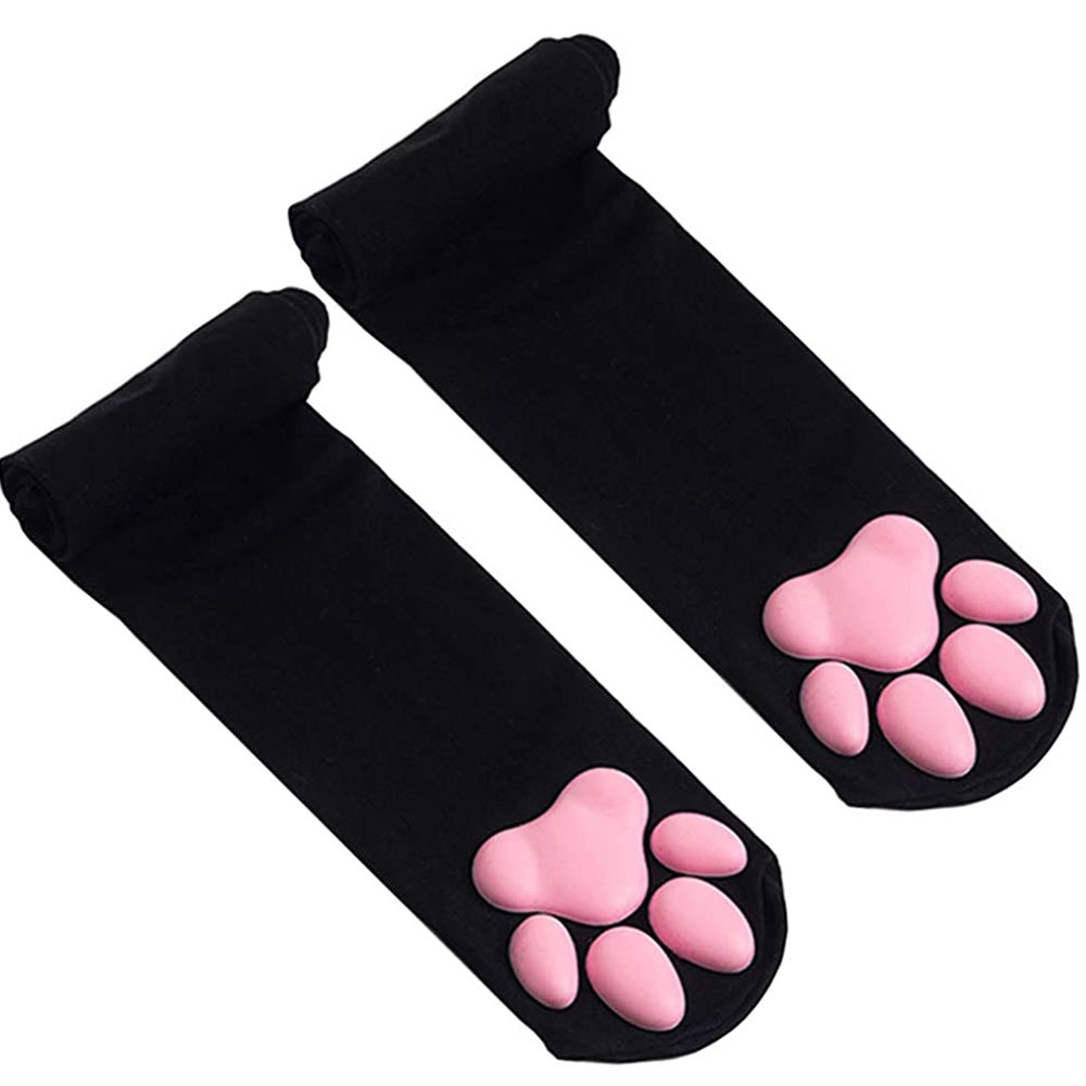 Title 2, Long Tube Cat Paw Socks Two-dimensional Cos Ani...