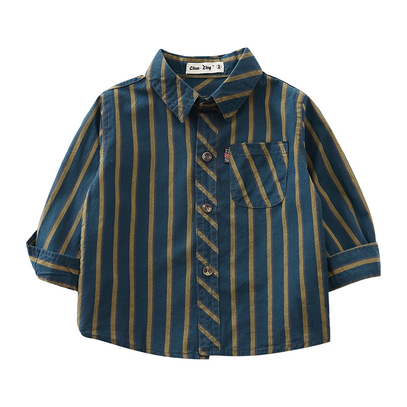Children's Striped Shirt Long-sleeved Cotton