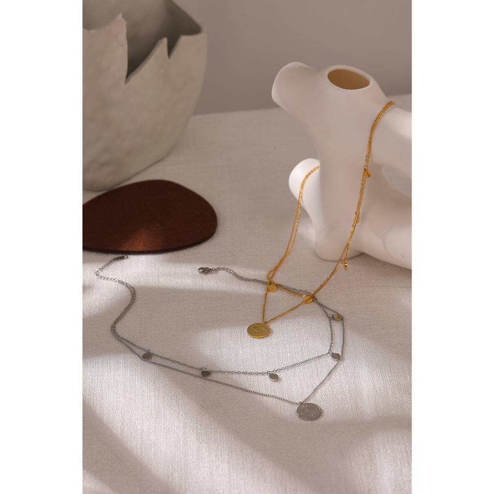 Cold Wind Double Layered Clavicle Chain