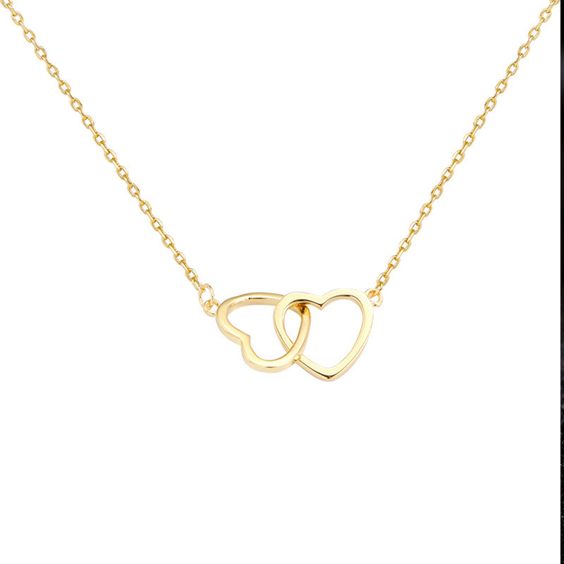 Love Interlocking Necklace Female Clavicle Chain