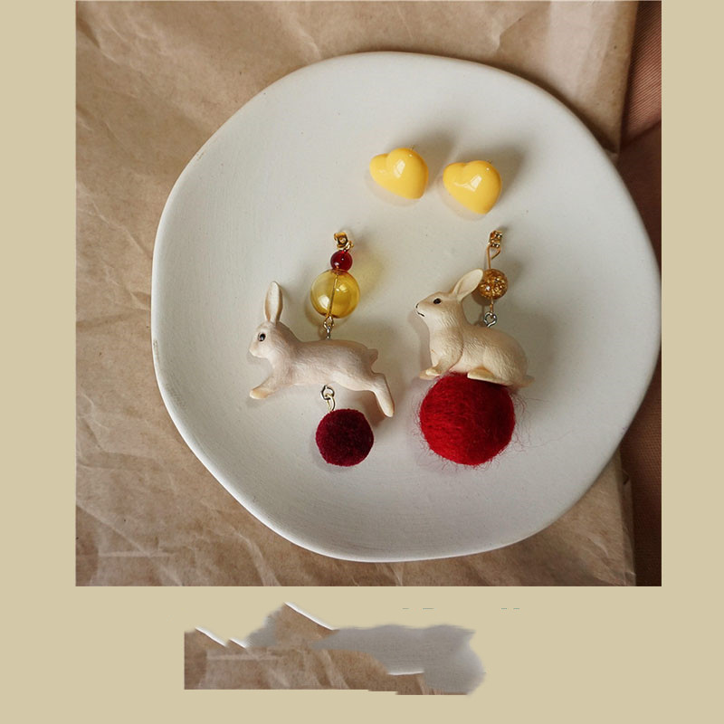 Cute Fairy Tale Three-dimensional Animal Earrings