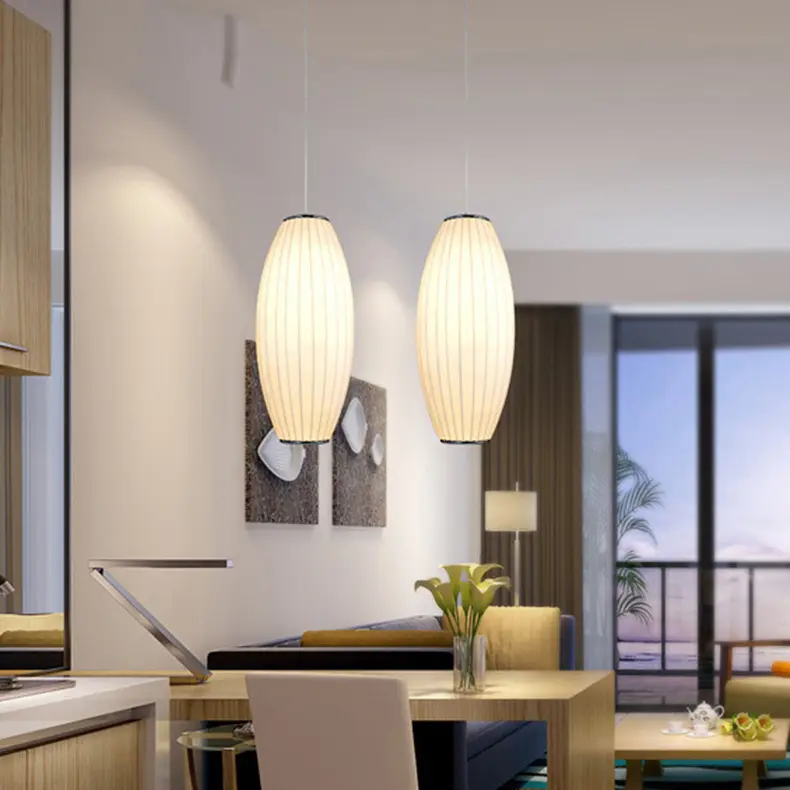 Japanese Style Silk Chandelier Simple And Individual