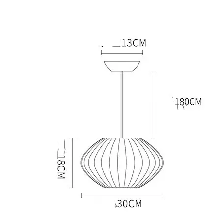 Japanese Style Silk Chandelier Simple And Individual