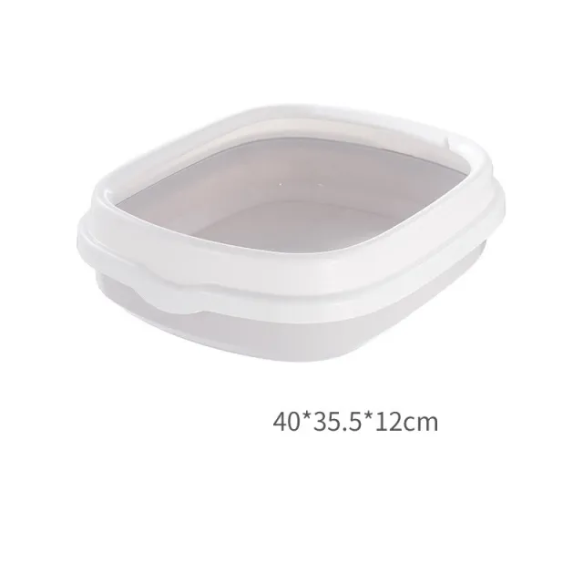 Large Cat Litter Box Detachable Anti splashing Cat Litter Box Cat Pet Supplies Gray - Shop at LoveMi
