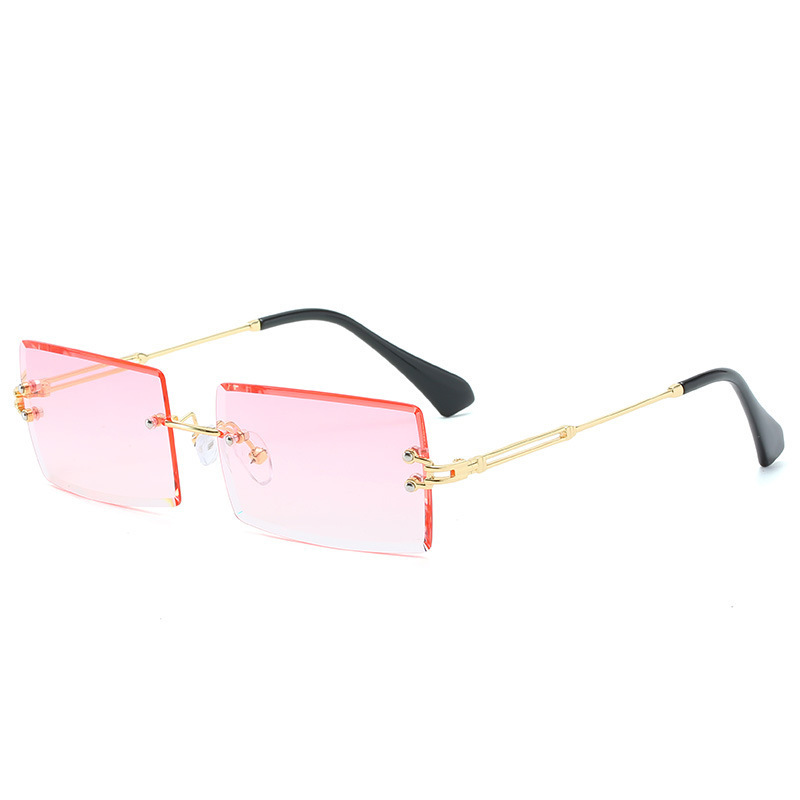 Title 4, Lunettes De Soleil En Alliage Petit Rectangle S...