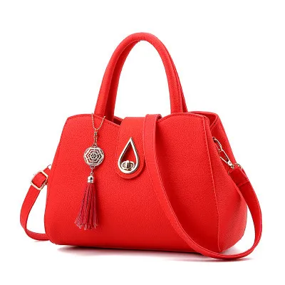SMOOZA Famous Designer Brand Luxury Women Handbag Tassel Women Bag Top Handle Bags Fashion Women Messenger Shoulder Bags Red - Shop at LoveMi