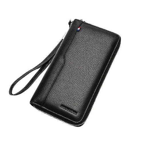 Long Leather Men's Zipper Wallet And More