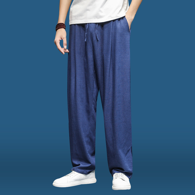 Title 5, Linen Harem Pants Mens Loose Straight Wide Leg...