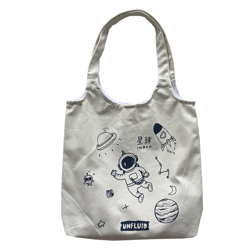 Vest Style Canvas Bag Women''s Single Shoulder Korean Version