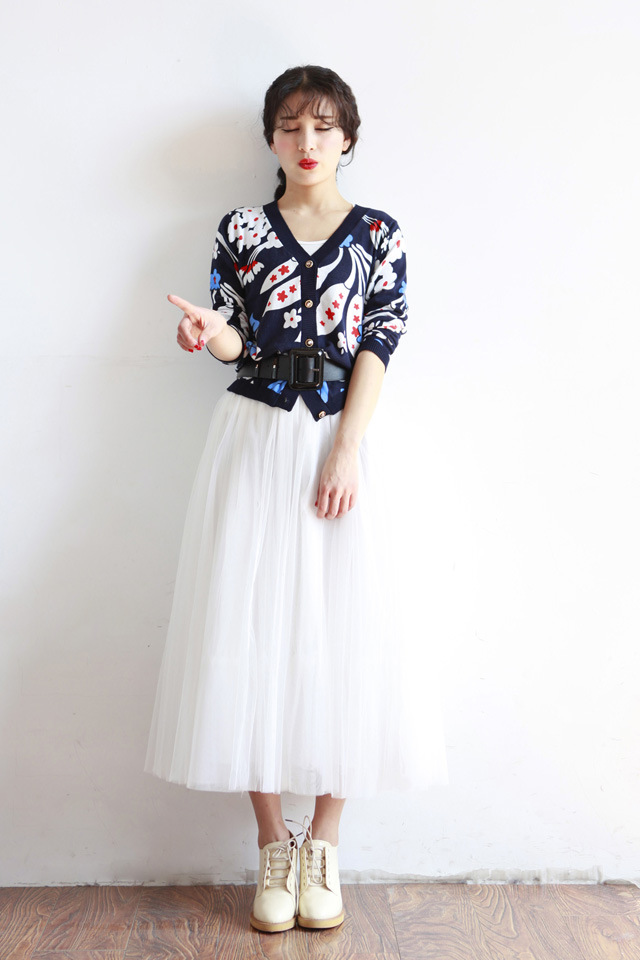 Title 3, New Style Net Yarn Long Skirt Half Length Skirt...