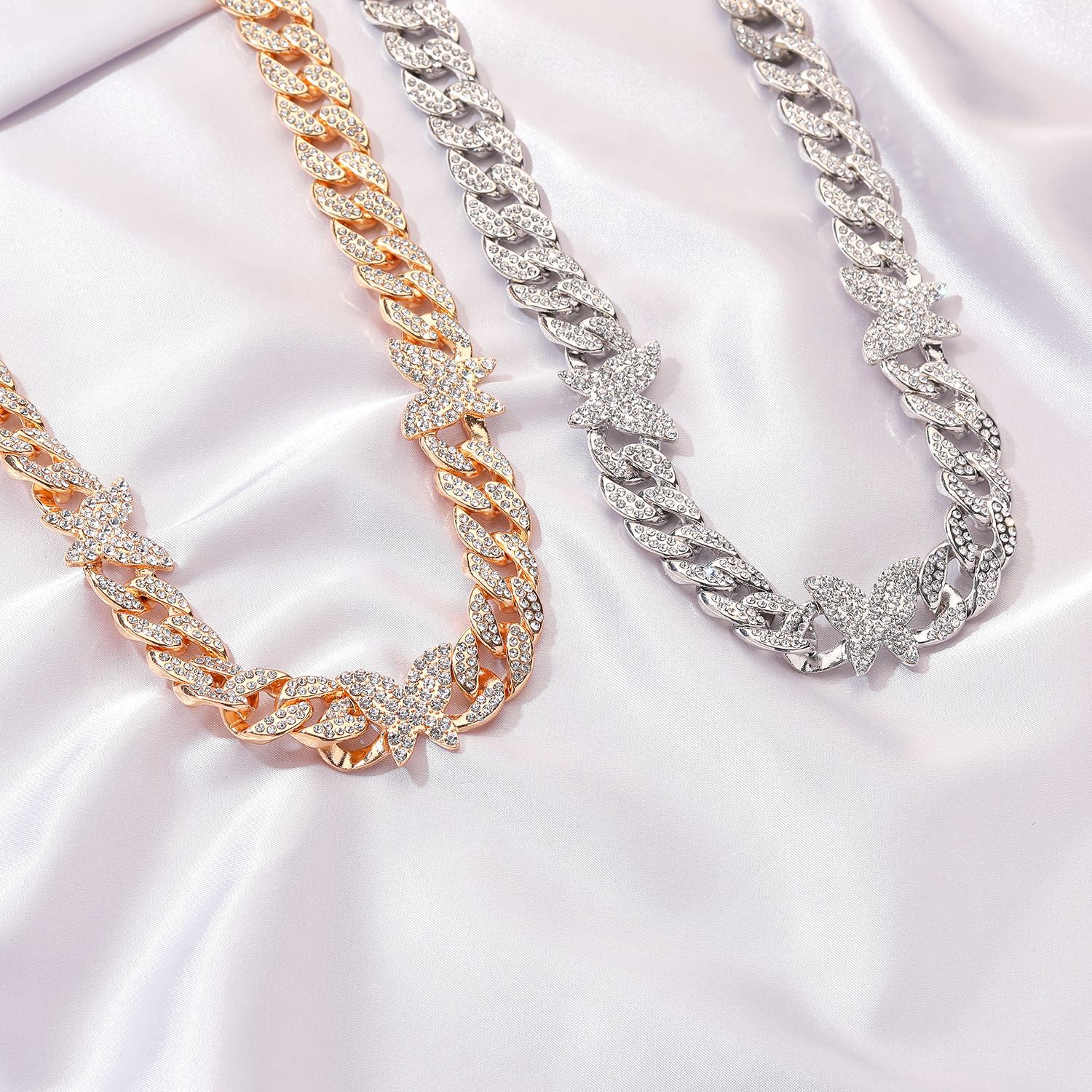 Retro Ethnic Temperament Full Diamond Adjustable Necklace