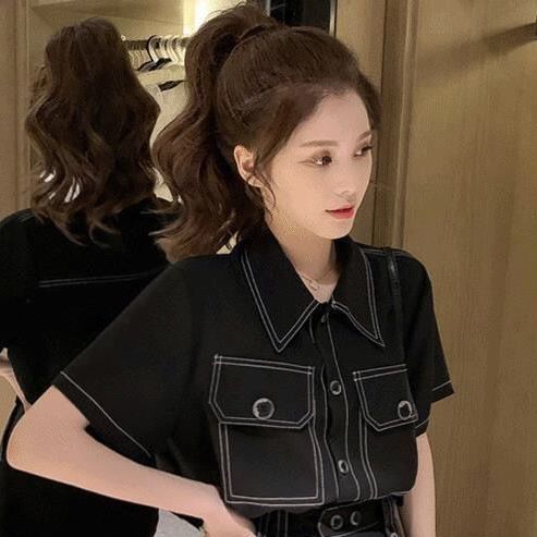 Waist Was Thin, Tall And Western Style Wide-leg Shorts Two-piece Summer