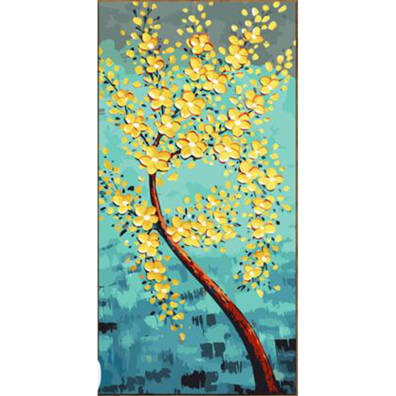 Paint by Numbers Flower Landscape Kit
