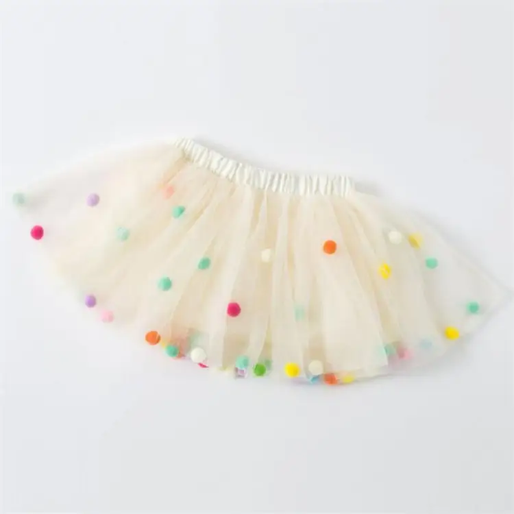 Infant Hair Ball Net Yarn Skirt