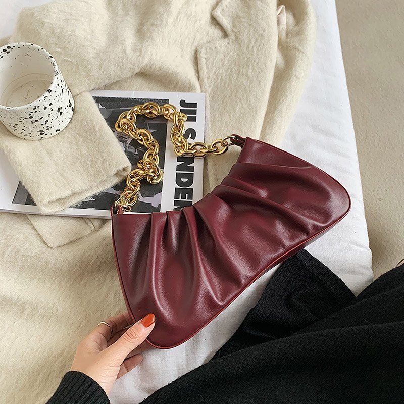 New Trendy Korean Style Chain Shoulder Armpit Bag