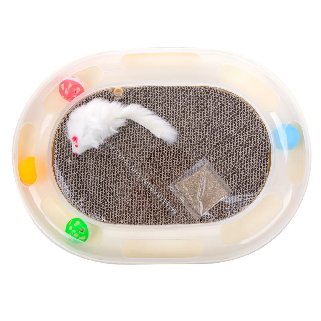 Multifunctional Cat Scratcher Corrugated Paper Claw Sharpener For Cat Supplies - Round