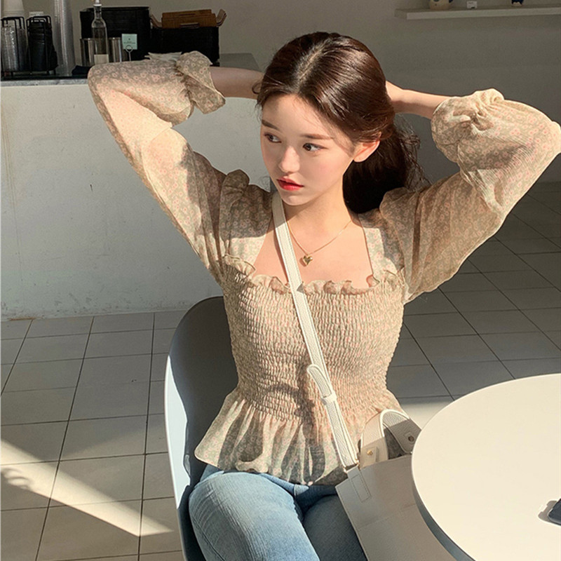 Korean Version Of The Ghost Horse Girl Is Sweet And And Thin Elastic Top With Wood Ears