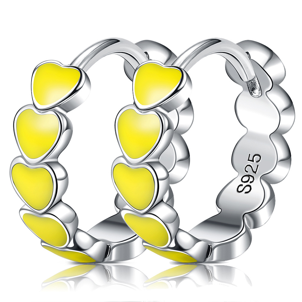 Love Color Drip Earrings With Earrings