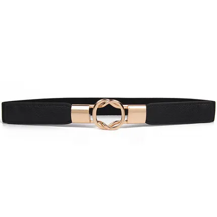 Fashion New Elastic Thin Belt Black - Shop at LoveMi