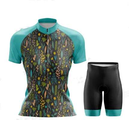 Fashion Ladies Cycling Jersey Women's Sweatshirt Suit Short Sleeve 15Style - Shop at LoveMi