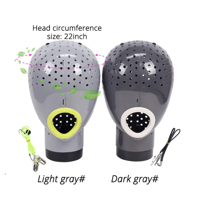 Wig Dryer, Headgear Drying Mannequin Head Dark Gray - Shop at LoveMi