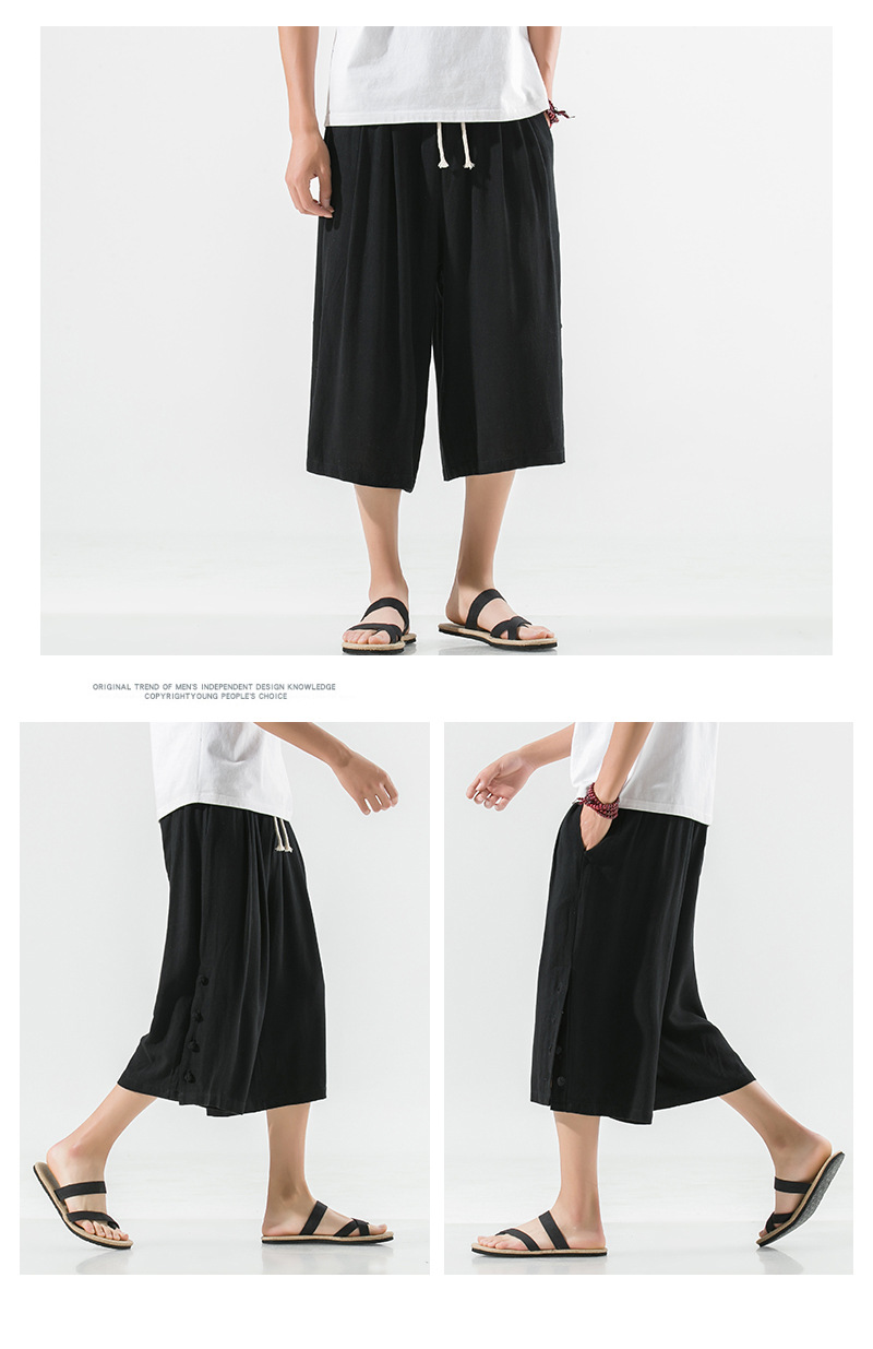 Title 6, Womens Linen Cropped Trousers, lightweight and...