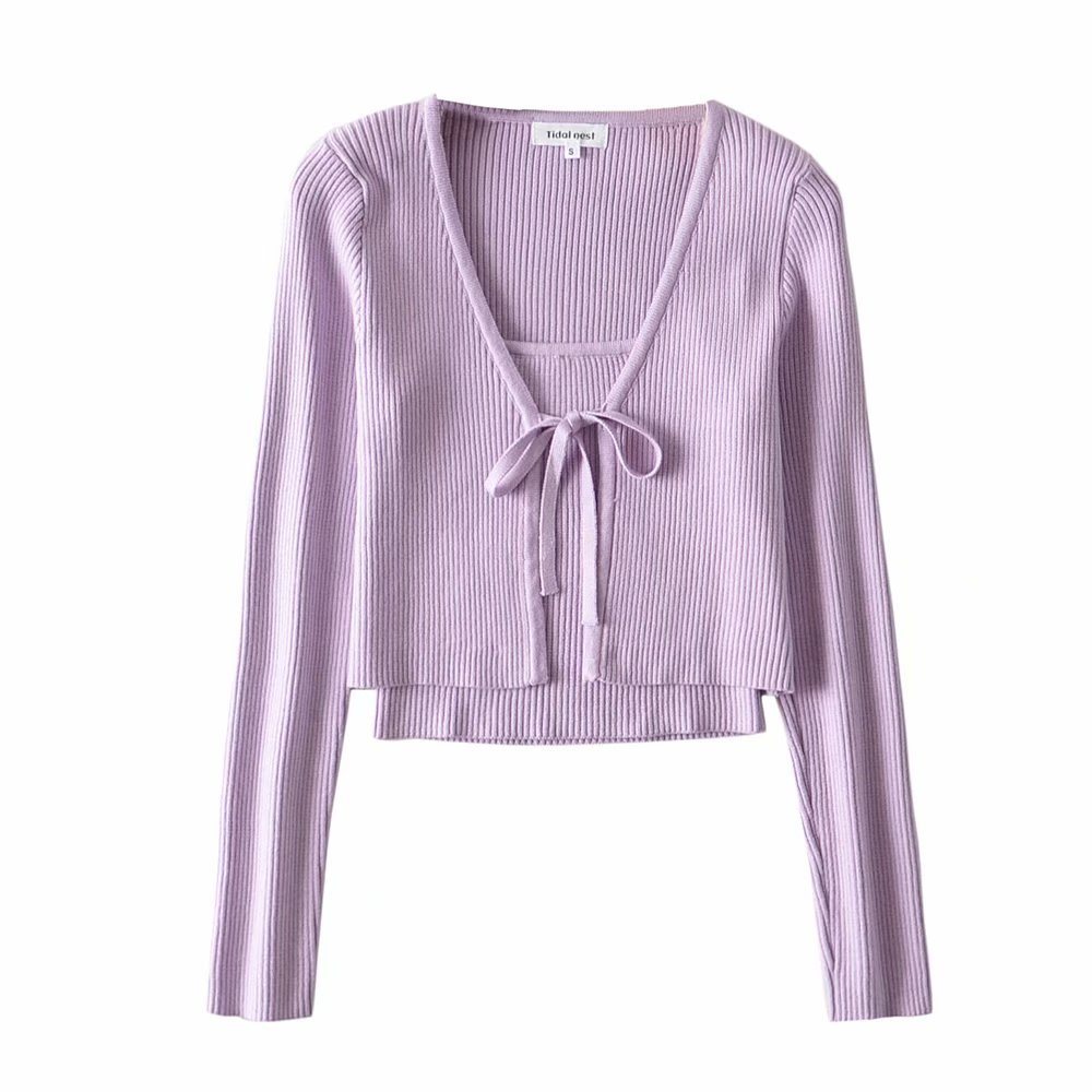 Fashionable Simple Thin Knit Sling Cardigan