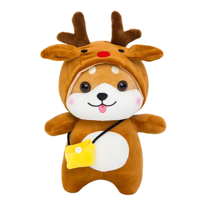 The Doll Turns Into A Pig, Crocodile, Tiger, Plush Toy Station Style Shiba Inu Girl Doll Sleeping Pillow