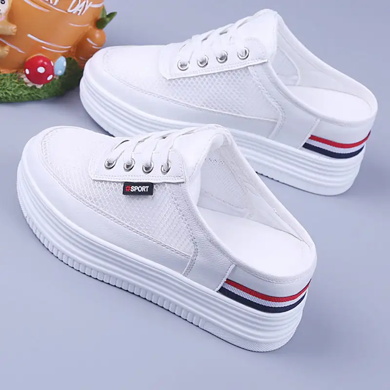 Half-drag Sandals Women's Summer Hollow And Breathable Outer Wear Without