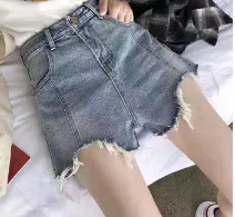 Fashionable And Simple Side Slit Denim Skirt - Shop at LoveMi