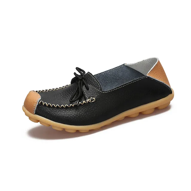 Flat bottomed Two wear Step on Single Shoes Casual Shoes Black - Shop at LoveMi