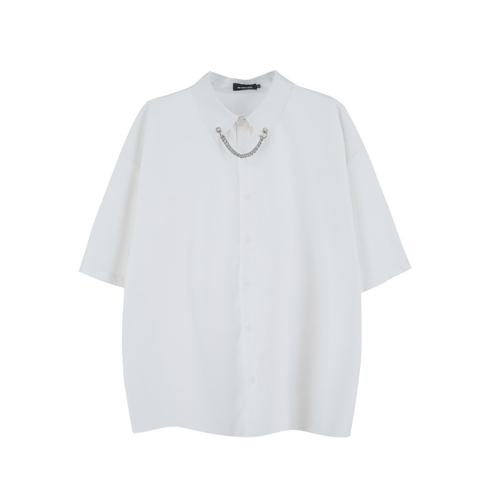 Men's Ins High Street Hip-hop Trend Tshirt Loose Five-point Sleeves