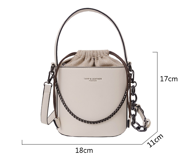 Title 1, Net Red Bucket Bag with Chain Personality – A s...