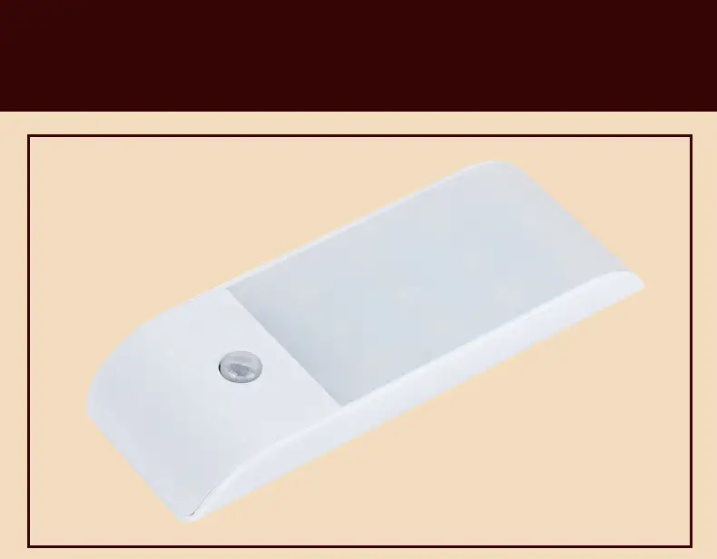 12LED Rechargeable Human Body Night Light Human Body Infrared Sensor Light Smart LED Cabinet Corridor Light