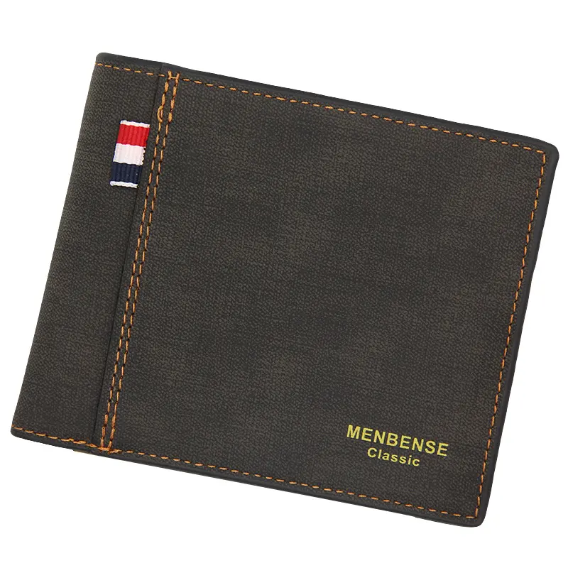 Men's Wallets Short Largecapacity Fashion Retro Tri-fold Bag Wallet