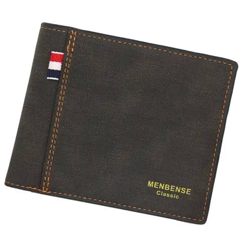 Men's Wallets Short Largecapacity Fashion Retro Tri-fold Bag Wallet