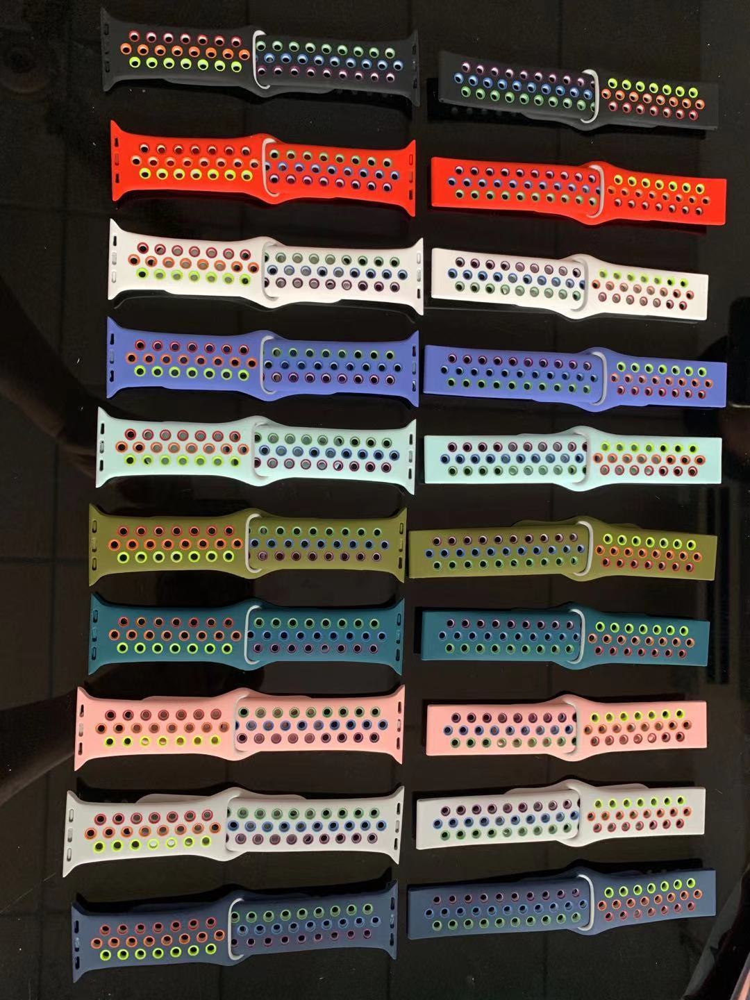 Two-tone Porous And Breathable Silicone Strap